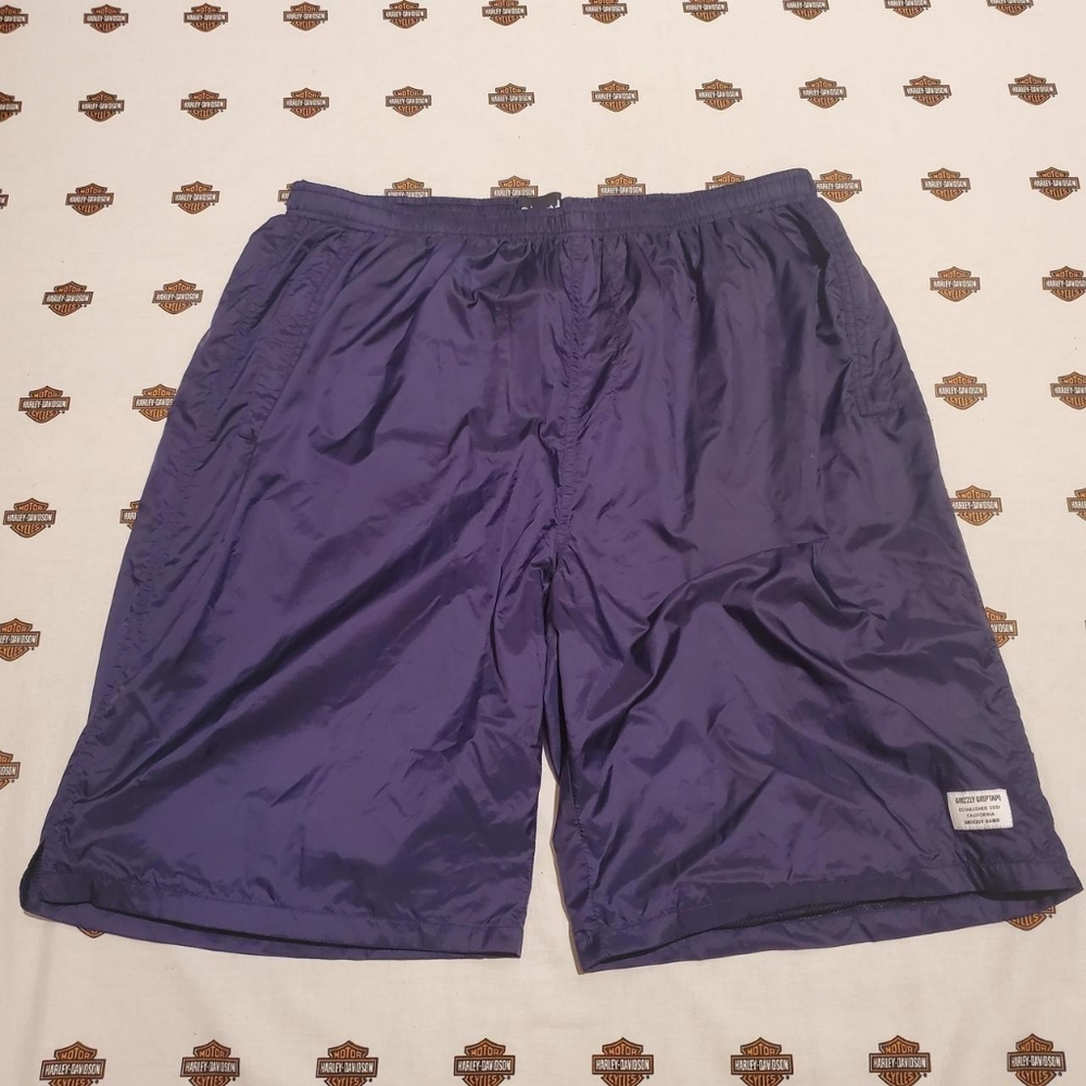 Grizzly Griptape x Diamond Supply Co. navy blue baggy skater basketball shorts!!